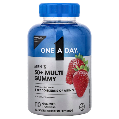 One-A-Day, мультивитамины для мужчин старше 50 лет, 110 жевательных таблеток