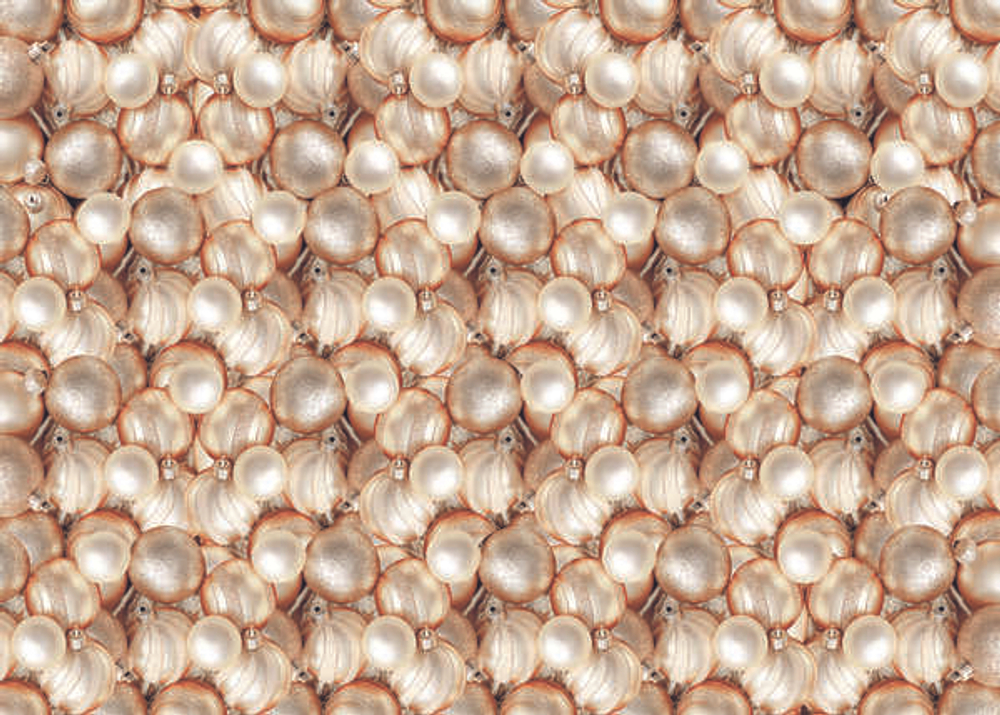 Бумага упаковочная 50х70 см «Волшебные шары», шампань (1 лист)