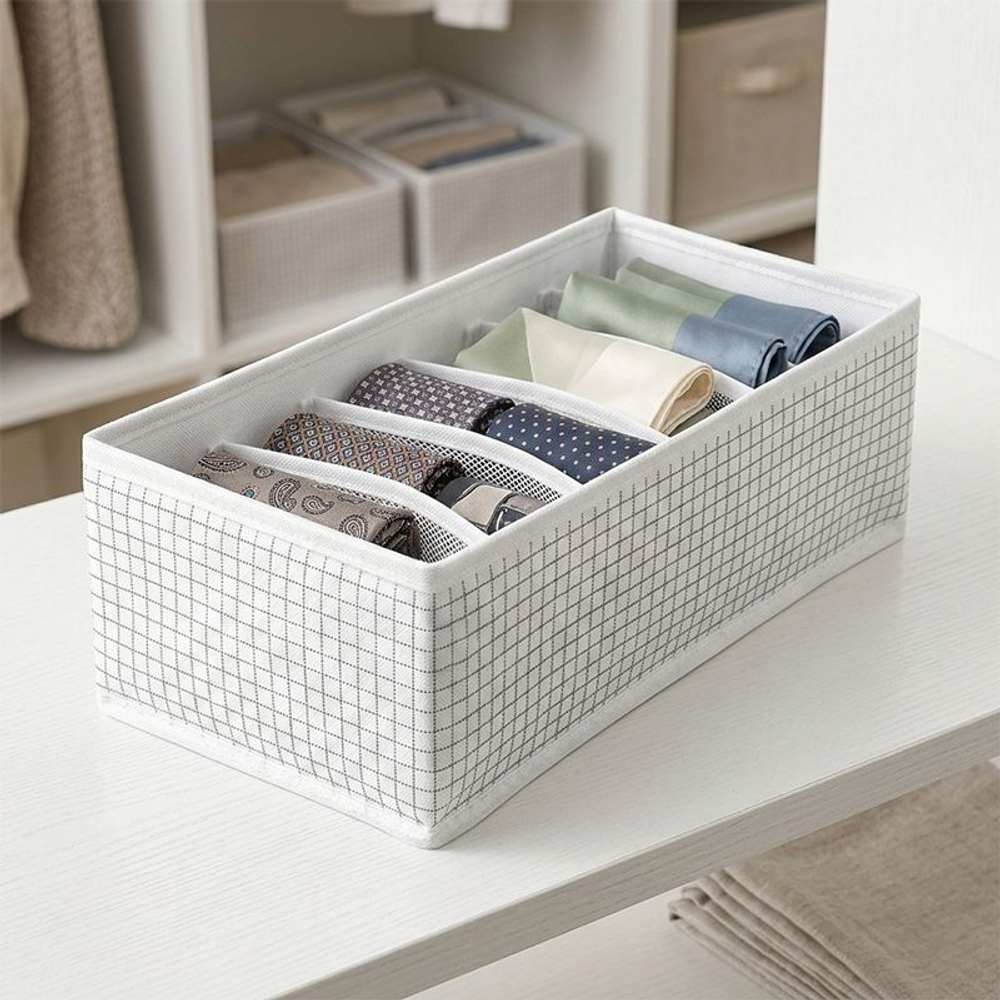 Коробка с отделениями Ytterån, 6 отделений, 32х15х10, полиэстер