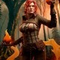 Triss on fire - The Witcher