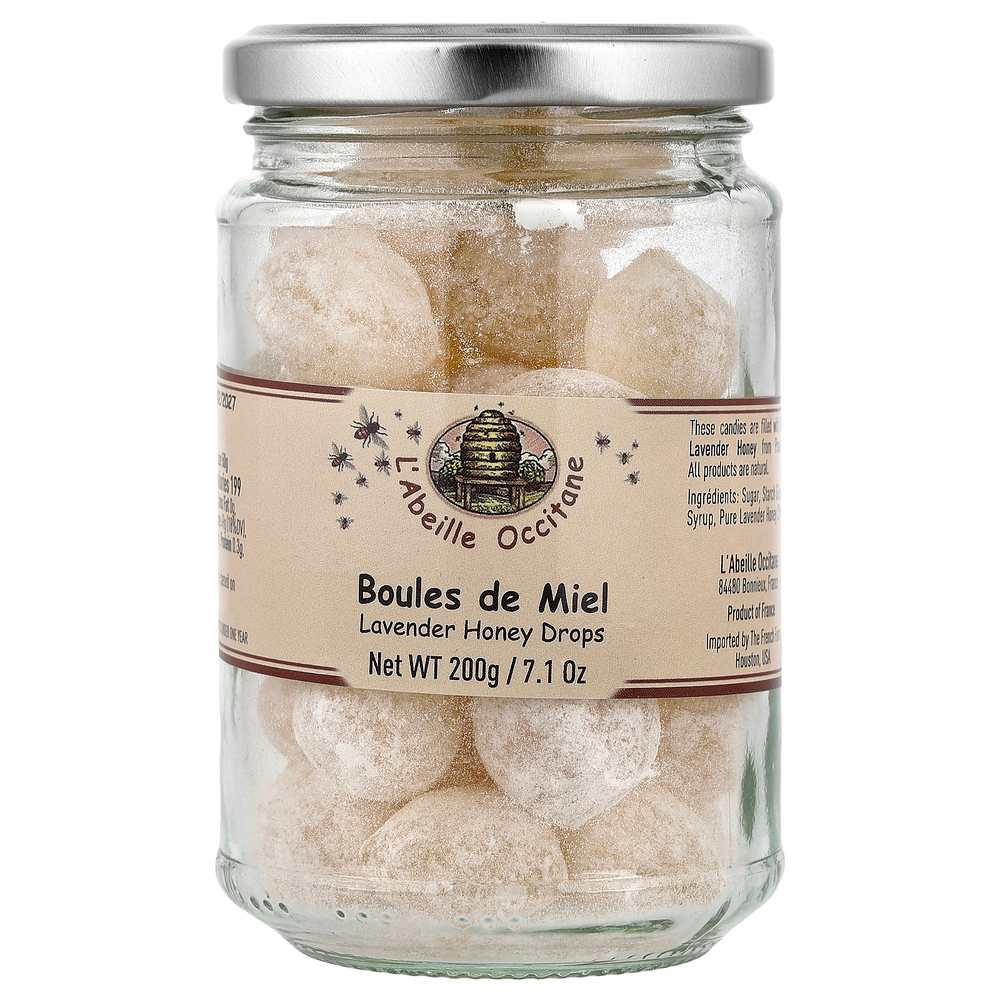 L'Abeille Occitane, леденцы с лавандой и мёдом, 200 г (7,1 унции)
