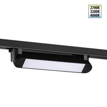 Светильник однофазный двухжильный трековый с переключ. цв. температуры 12W 2700К-4000К 359795 черный PORT Iter Novotech