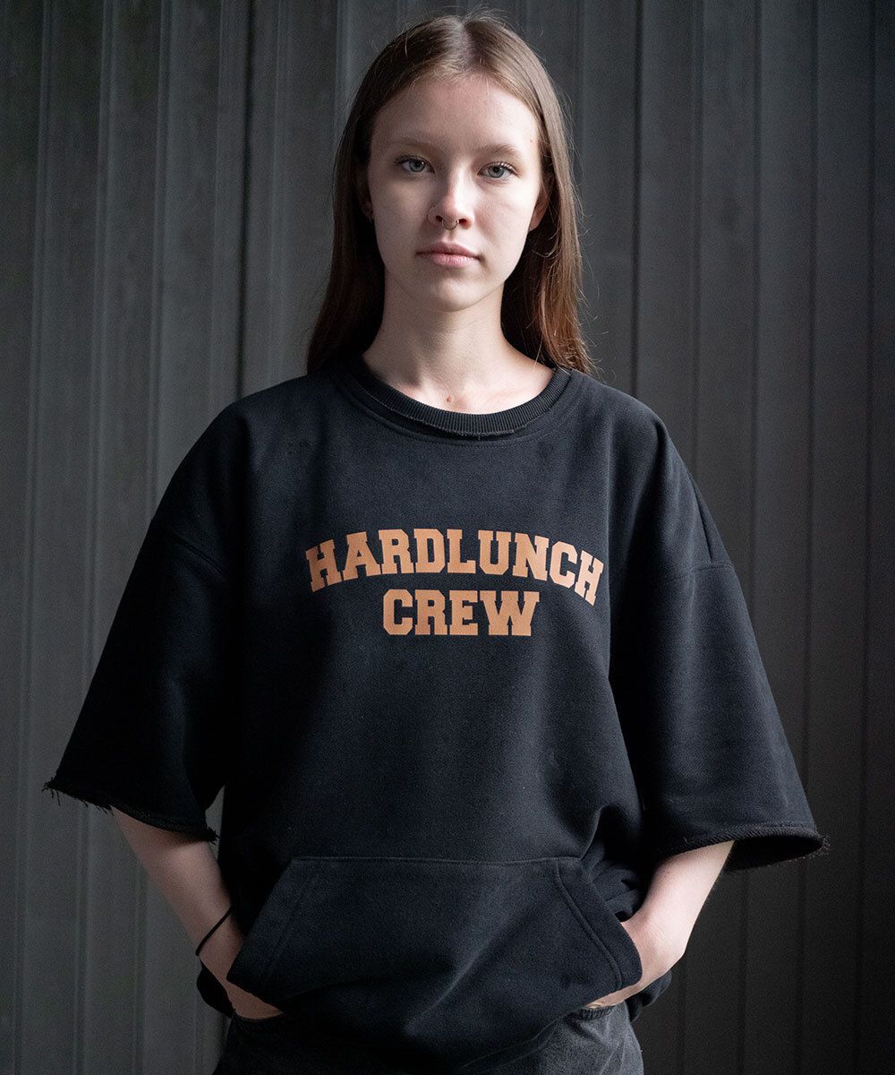 Толстовка Hardlunch Crew с коротким рукавом черная