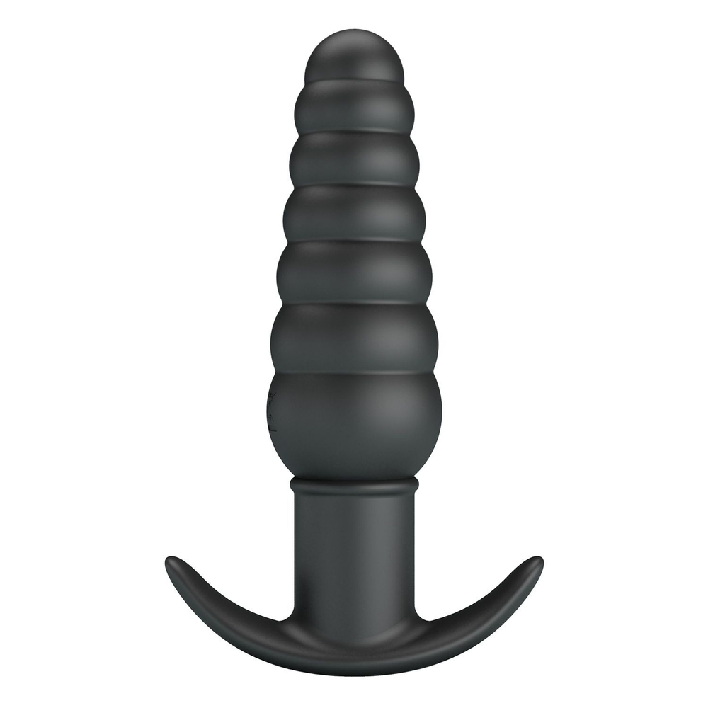 Черный анальный вибростимулятор Aeolis - 11 см.