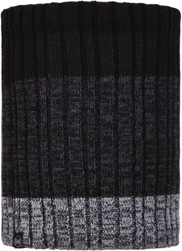 Вязаный шарф-труба с флисом Buff Neckwarmer Knitted Polar Igor Black Фото 1