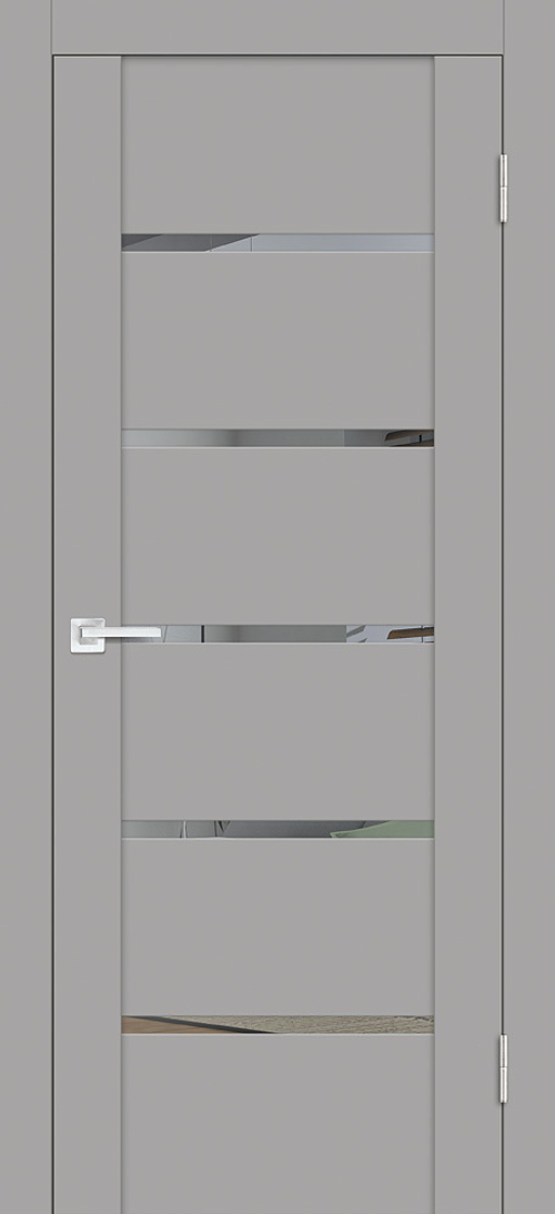 Дверь PST-7 / Цвет серый бархат / Зеркало тонированное / Двери PROFILO PORTE
