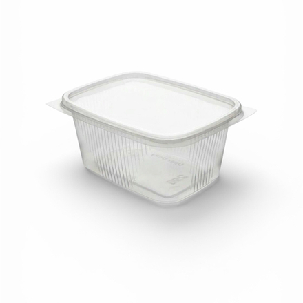 Одноразовый пластиковый контейнер с крышкой 200 мл