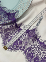 Кружево фиолетовое 10-13 см  купон ~ 3 м