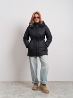 Парка женская демисезонная "Воздух" черный