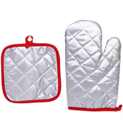 Прихватка в наборе с прихваткой-варежкой «Праздничная ёлка» 25,5*16 см, 17*17 см