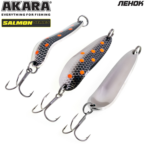 Блесна колебалка Akara Salmon Ленок 63 мм 21 гр. 11-NI