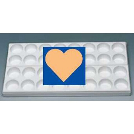 Кассета для пирожных (20 шт) "Сердце" 35*40 см