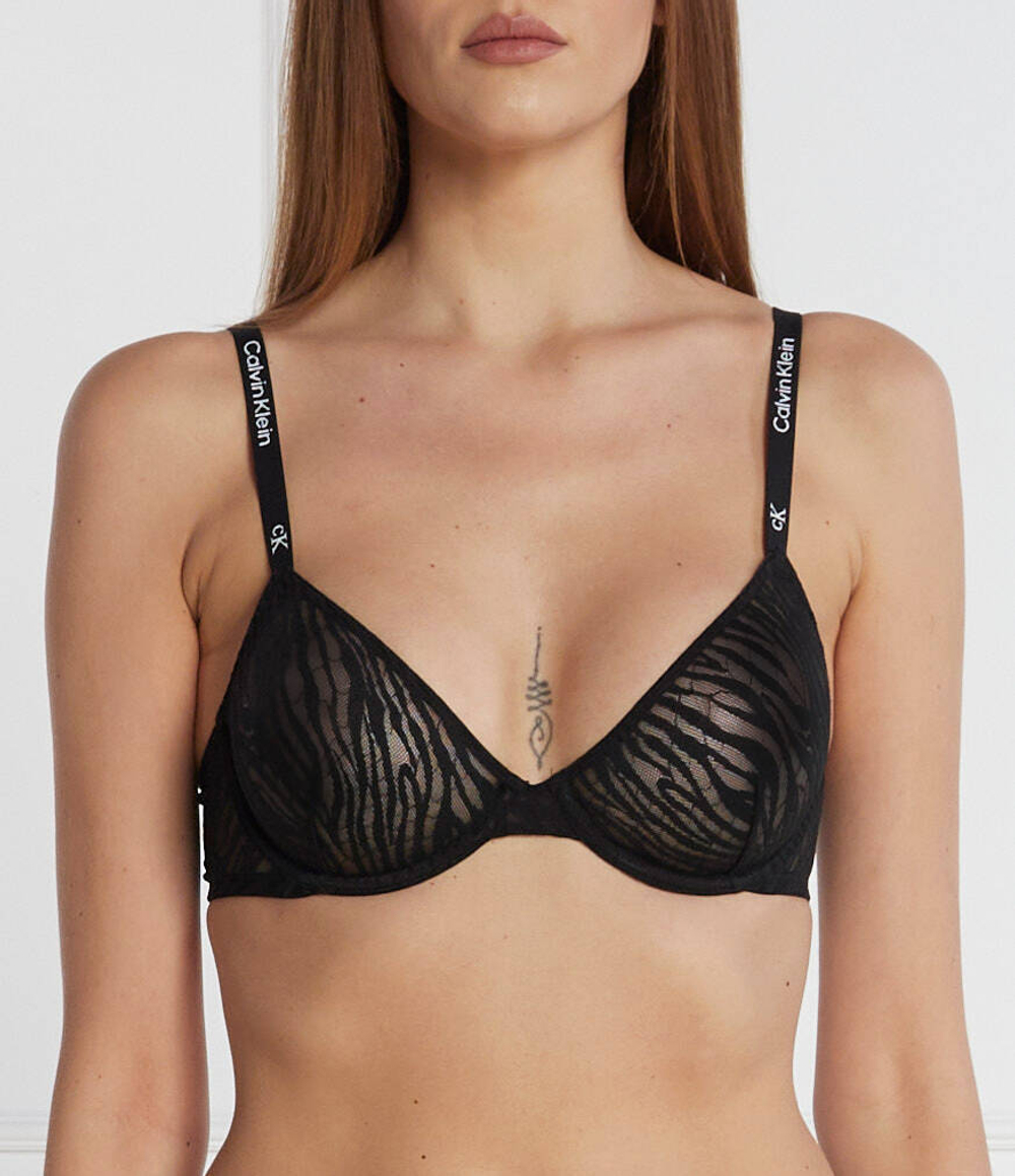 Сетевой бюстгальтер Calvin Klein Underwear - черный(000QF7376E)