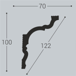 bello deco Карниз XPS К 10 (100x70) 00-00004642