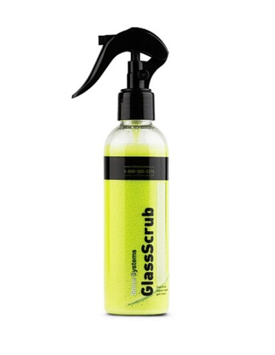 Shine Systems GlassScrub - очиститель водного камня для стекол, 200 мл
