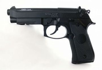 Пистолет пневматический Stalker S92PL (аналог "Beretta 92") к.4,5 мм, пластик, 120 м/с, черный, +250шар.