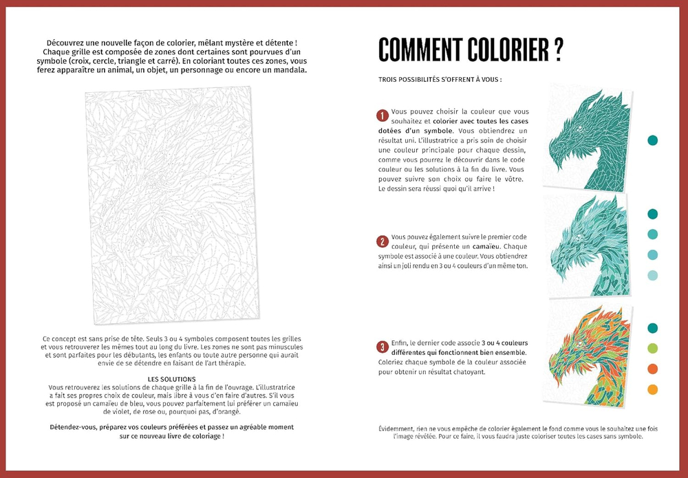 Hachette раскраска по номерам Coloriages mystères - раскраски на символе-Том 2