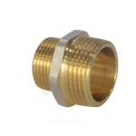 Ниппель латунь никель переходной Ду 20х15 (3/4"х1/2") НР 9023 ГОСТ 32585-2013 Aquasfera 9023-03