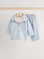 Комплект из трех предметов для мальчика Next B50-746, Голубой, Белый, Бежевый