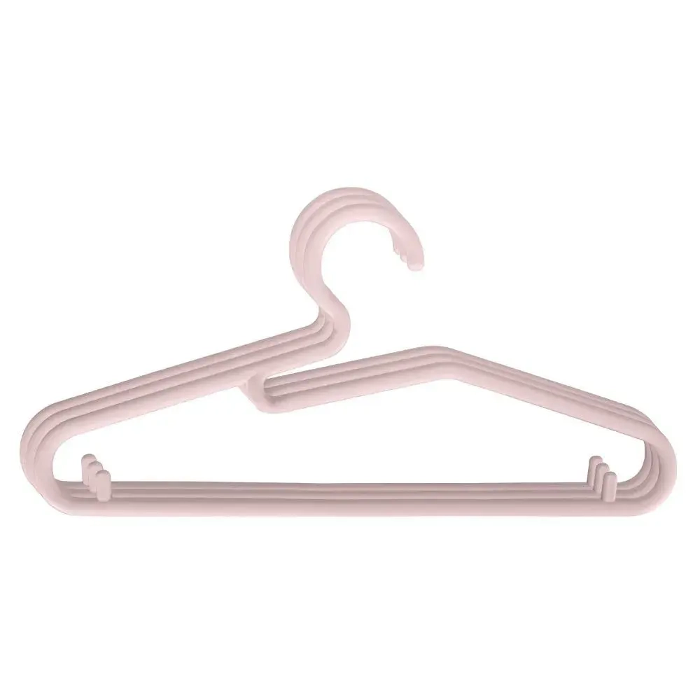 Комплект вешалок для детской одежды, 3 шт, размер 34 см, розовый