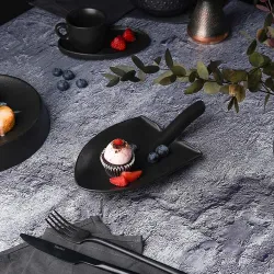 Блюдо "Лопата" 24*13*4 см черное Black Raw Stellar P.L. Proff Cuisine [1]