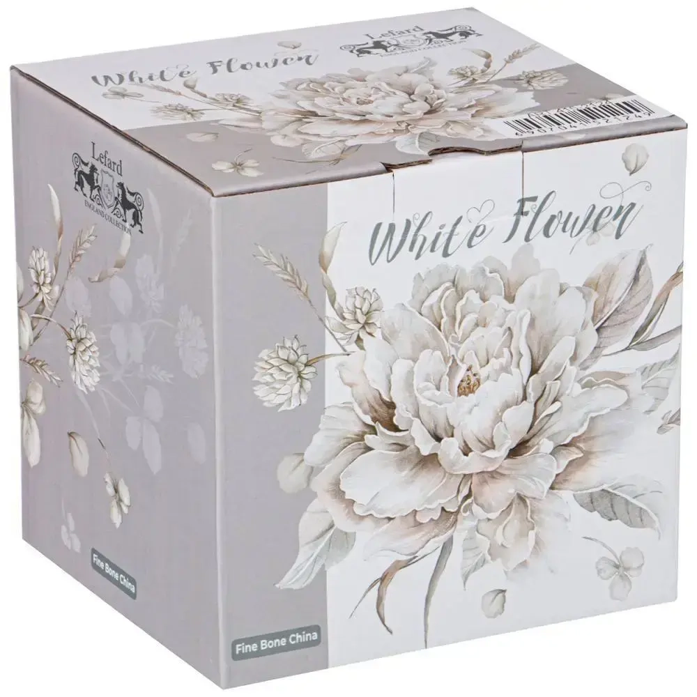 Кружка фарфоровая 480мл «WHITE FLOWER»