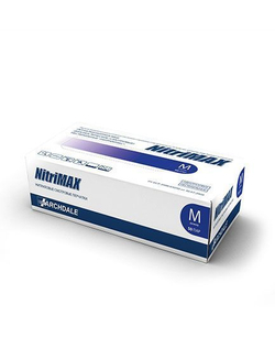 Перчатки NitriMax размер М, фиолетовые, нитриловые неопудренные нестерильные -100 шт (50 пар)