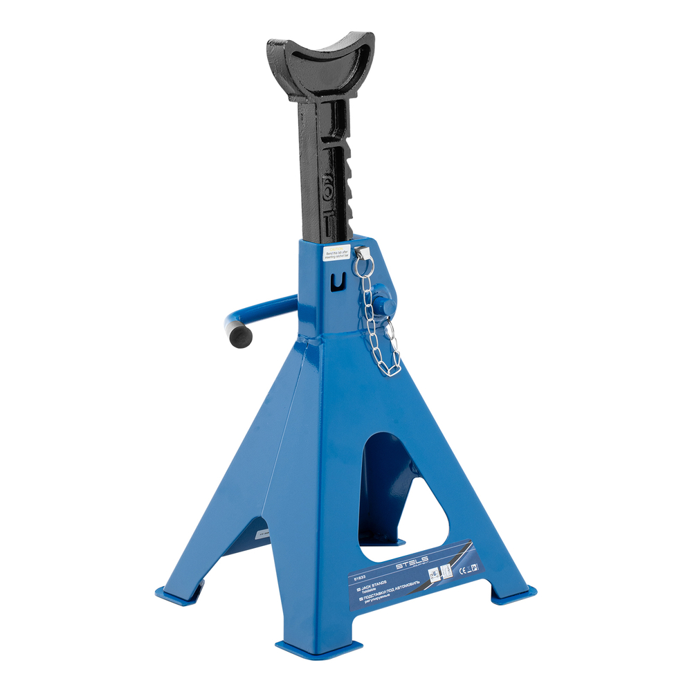 Подставки под автомобиль регулируемые, 6 т, H подъема 415-605 мм, 2 шт, Stels