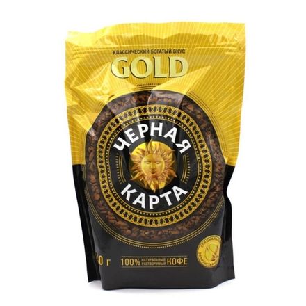 Кофе растворимый Черная карта Gold 240 г