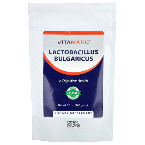 Vitamatic, болгарская палочка (Lactobacillus bulgaricus), 100 г (3,5 унции)