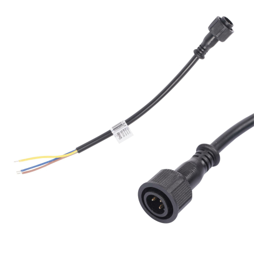 UCX-LL2/L52-0.25M/M7 220V BLACK Провод, 25см, для подключения линейных прожекторов 220V серии L52, L53. Разъем папа. TM Uniel
