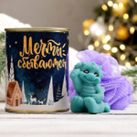 Набор в консервной банке «Мечты сбываются»: мыло и мочалка