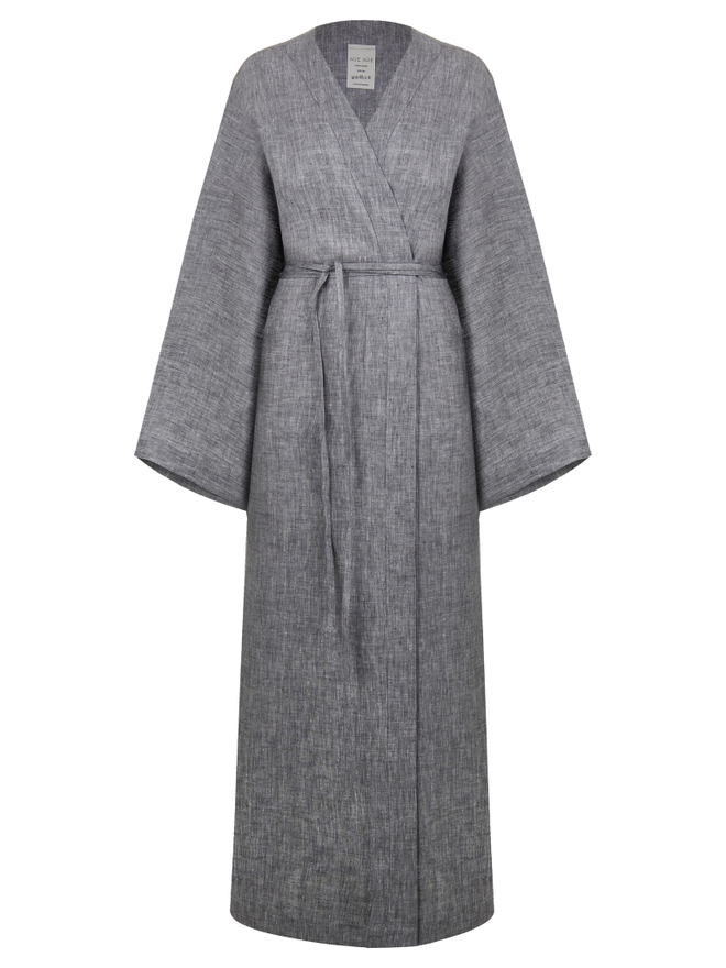 Тренч из льна — Gray