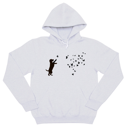 Толстовка "Бигль и бабочки"