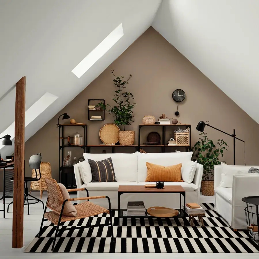 Диван 3-местный - IKEA BACKSÄLEN/BACKSALEN, 85х205 см, белый, ИКЕА