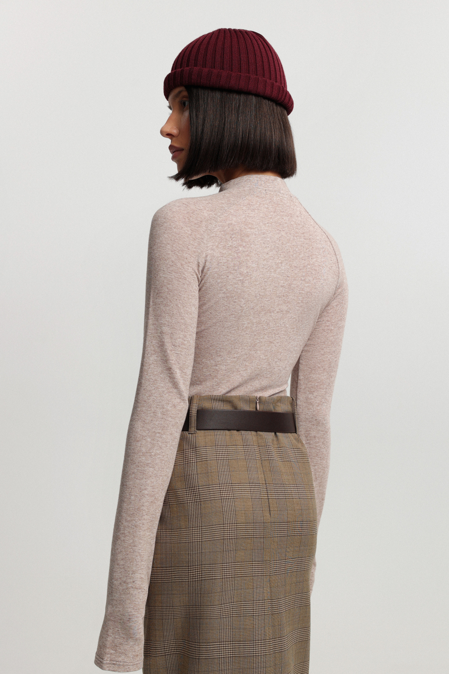 Лонгслив слим фит