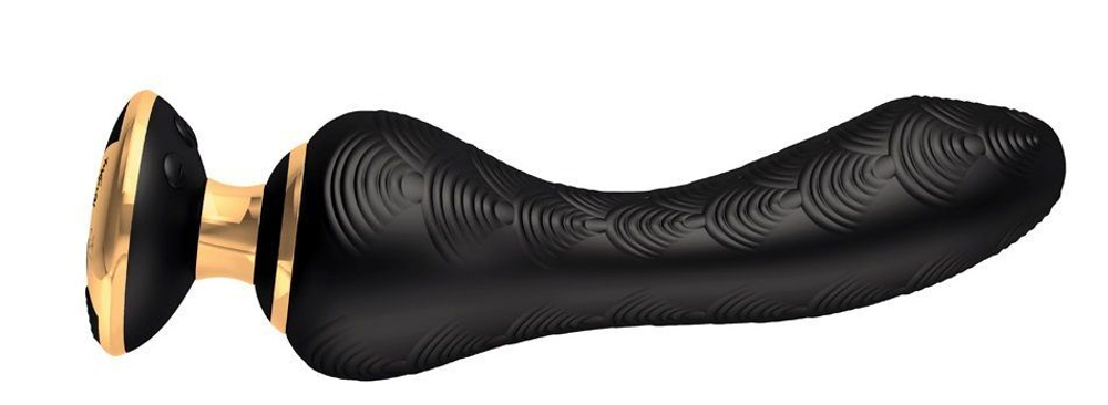 Черный вибростимулятор SANYA - 18,5 см.