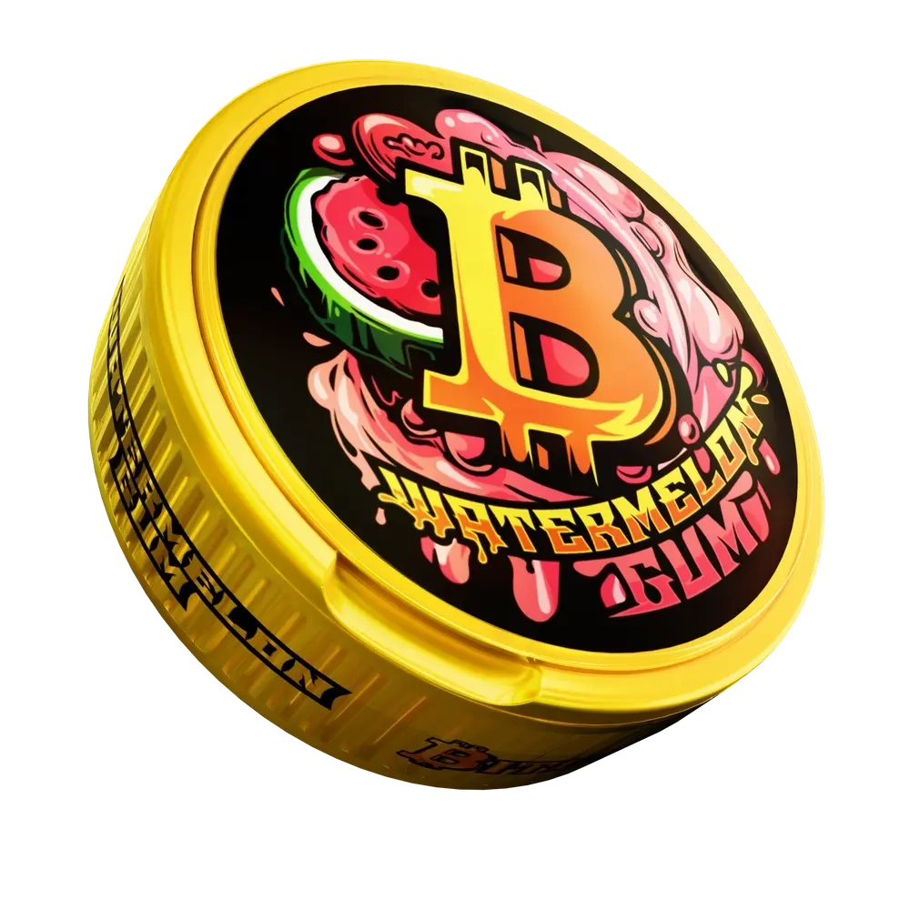 Снюс BITCOIN WATERMELON GUM (200 МГ) АРБУЗНАЯ ЖВАЧКА