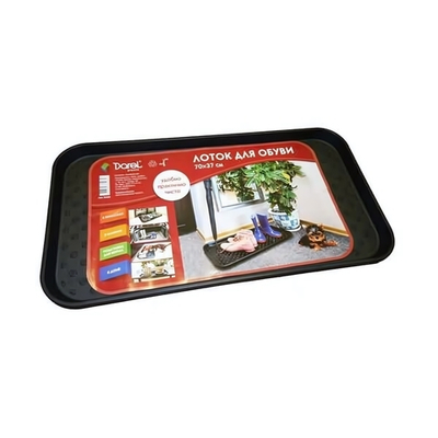 Лоток для обуви черный 70*37 см 5 0302