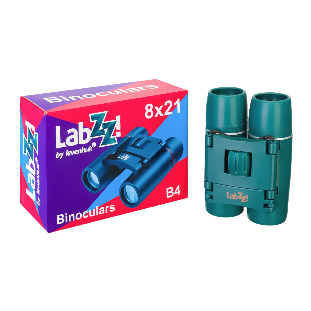 Бинокль Levenhuk LabZZ B4— упаковка и бинокль