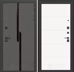 Входная металлическая дверь CARBON (Карбон) 13 Белый софт / Графит Лофт