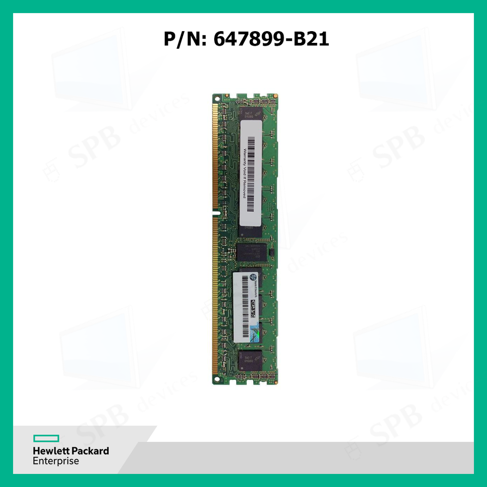 Модуль памяти HP 8GB RDIMM PC3-12800R 1Rx4 (647651-081) 647899-B21, 664691-001