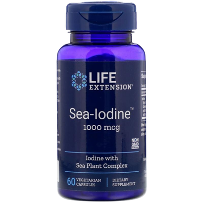 Life Extension Sea-Iodine 1000 mcg 60 veg capsules, Йод Келп