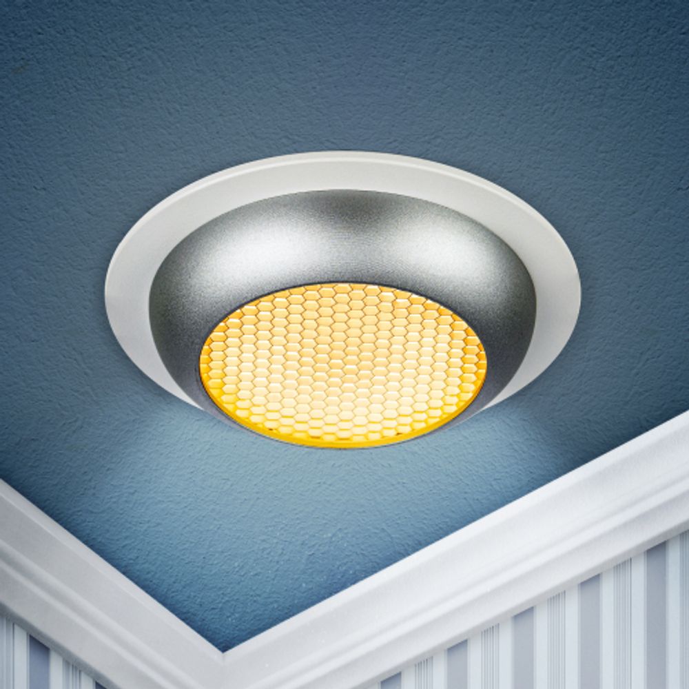 Встраиваемый светильник под лампу GX53 ЭРА KL111 WH/SL белый/серебро матовый