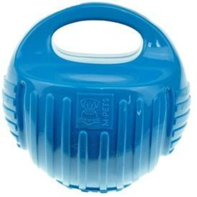 M-PETS Игрушка для собак мяч-гиря, цвет синий, 18 см