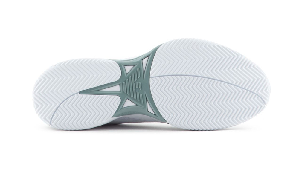 Мужские кроссовки теннисные EA7 Unisex Woven Sneaker Clay - белый