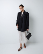 Юбка из смесового шелка Стелла Маккартни сердечки белый