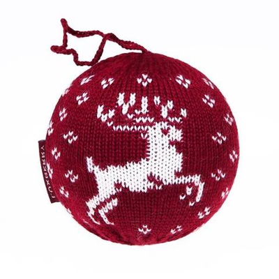 Шар декоративный Luxberry Олень бордовый