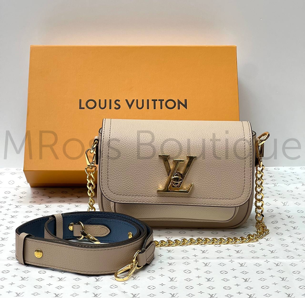 Сумка Lockme Tender Louis Vuitton серого цвета