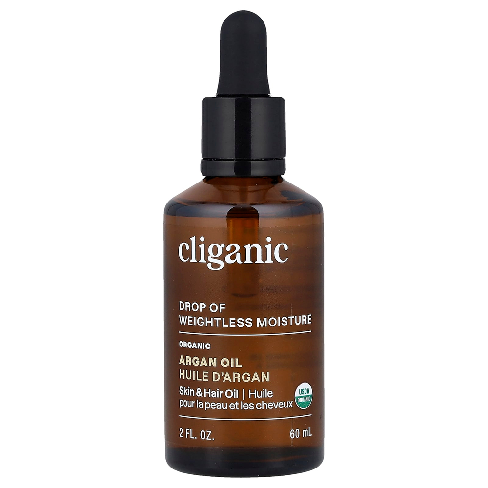 Cliganic, Органическое аргановое масло, для комбинированной кожи, 60 мл (2 жидк. Унции)